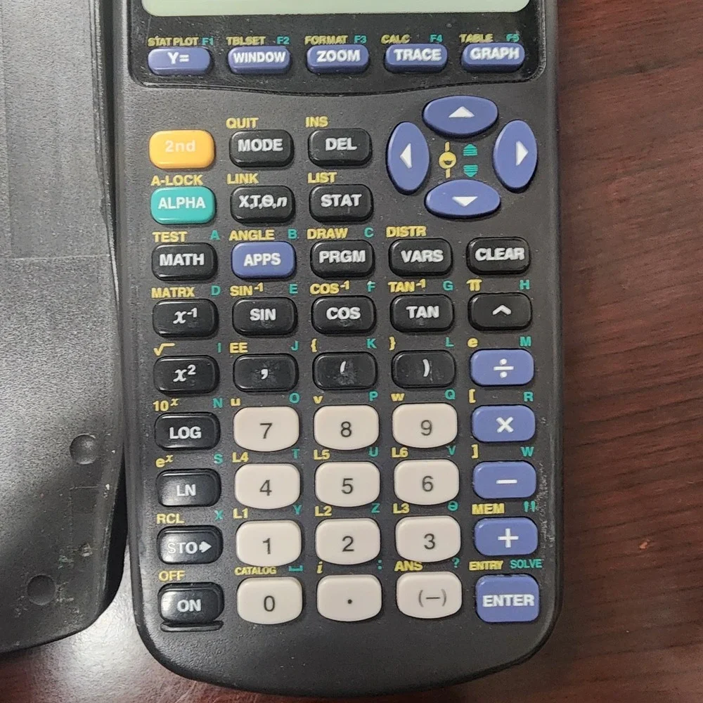 TI-83 Plus‎ Graphing Calculator w/ Cover TESTED WORKING Name Engraved On Back.